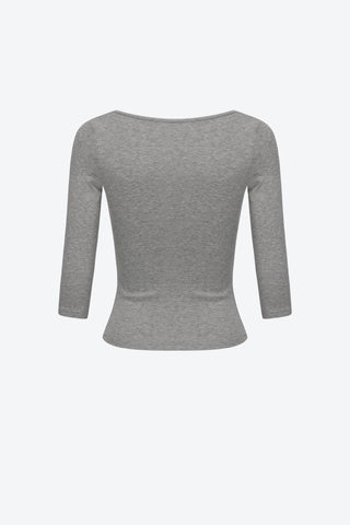 Frankie square neck 3/4 sleeve top