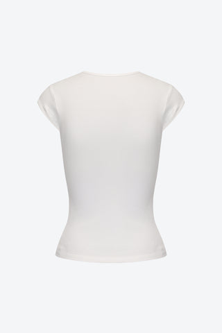 90s Basic Cap Sleeve Cotton Baby Tee