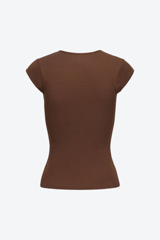 90s Basic Cap Sleeve Cotton Baby Tee