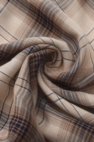 Caroline Plaid Maxi Dress