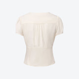 SCG MADE | Vivien Button Front Short-sleeves Blouse