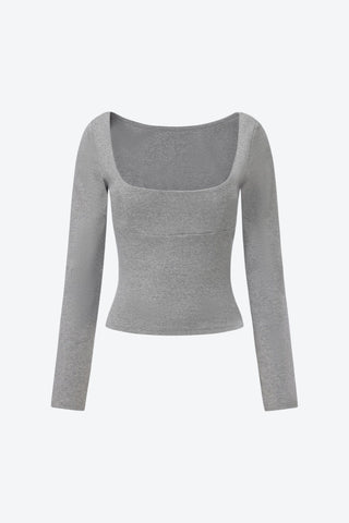 Margaux Long Sleeve Square Neck Top