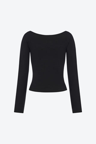 Margaux Long Sleeve Square Neck Top