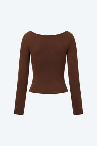 Margaux Long Sleeve Square Neck Top