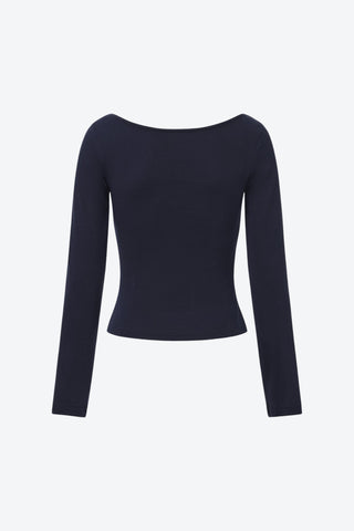 Margaux Long Sleeve Square Neck Top