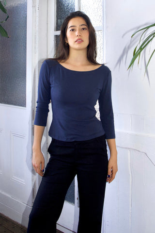 Clara 90s Basic 3/4 Sleeve Top