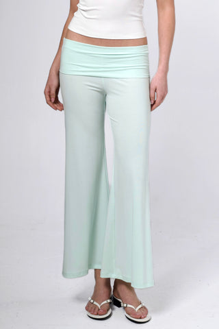 Studio Low-Rise Fold-Over Ankle Pants