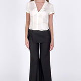 SCG MADE |Serene Lace-Back Ruched Blouse