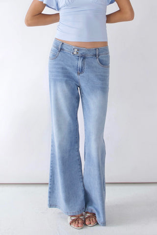 SCG MADE | Rita 浅色水洗低腰牛仔裤