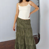 SCG MADE |Fairy ruffle midi skirt