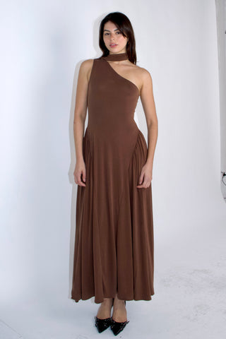 Leia Cupro-blended Maxi Dress