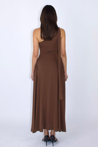 Leia Cupro-blended Maxi Dress