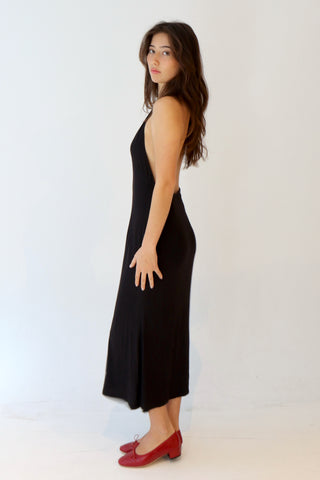 Aster halter neck midi dress