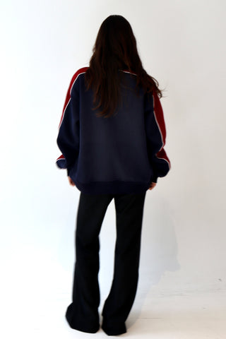 90s Star Print Oversized Jumper