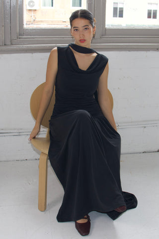 Isla Cupro-blended Maxi Dress