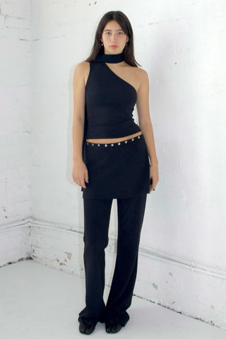 Sonia Low-rise Layered Skirt Pants