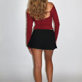 SCG MADE |Bella pleated low rise mini skirt