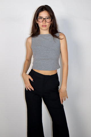 Rene backless boatneck tank