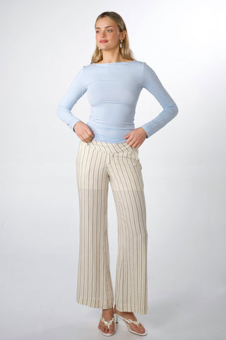 Carolyn Bamboo Boatneck Top
