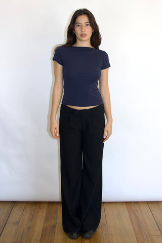 Elise Boatneck Short Sleeves Top