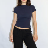 SCG MADE | Elise Boatneck Short Sleeves Top