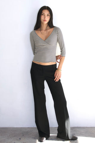 Katherine 3/4 Sleeve Stripe Top