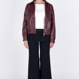 SCG MADE | 基本款 90 年代风格棕色仿皮飞行员夹克