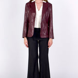 SCG MADE | Sloane 90 年代风格仿皮西装外套