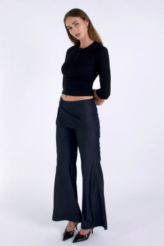 Tierra Low-rise Layer Tencel Pants