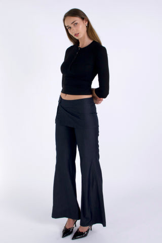 Jamie 3/4 sleeves henley top