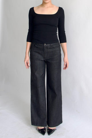 Frankie square neck 3/4 sleeve top