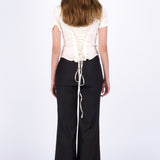 SCG MADE |Serene Lace-Back Ruched Blouse