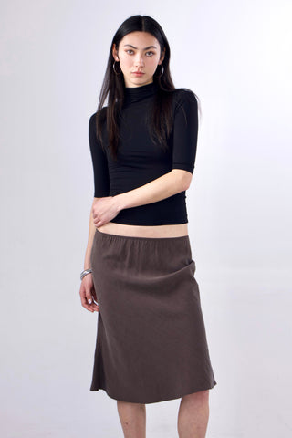 Christy Bamboo Mock Neck 3/4 Sleeve Top