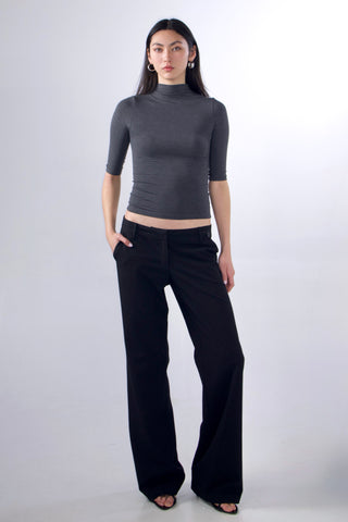 Christy Bamboo Mock Neck 3/4 Sleeve Top