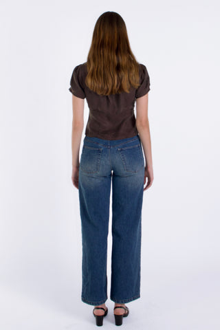 Vivien Button Front Short-sleeves Blouse