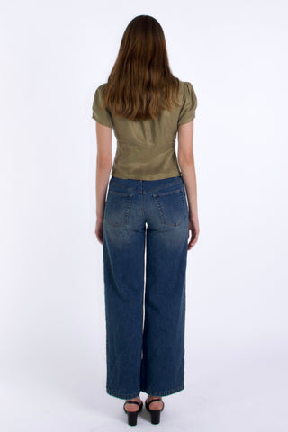 Vivien Button Front Short-sleeves Blouse