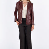 SCG MADE | Sloane 90 年代风格仿皮西装外套