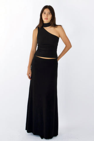 Sonia Cupro-blended One-Shoulder Top