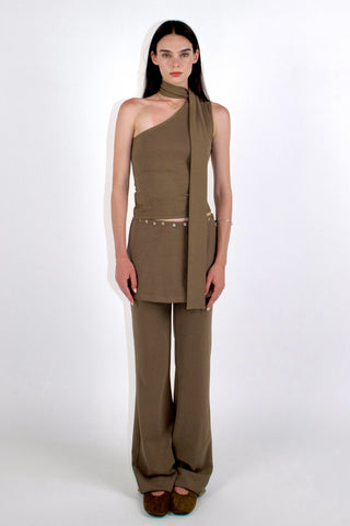 Sonia Low-rise Layered Skirt Pants