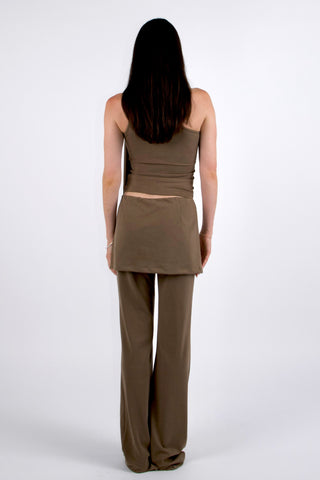 Sonia Low-rise Layered Skirt Pants