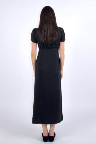 Sera Cupro-blended Button-Front Midi Dress