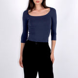 SCG MADE | Frankie 方领 3/4 袖上衣