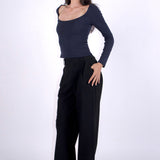 SCG MADE | Margaux Long Sleeve Square Neck Top