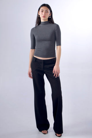 Christy Bamboo Mock Neck 3/4 Sleeve Top
