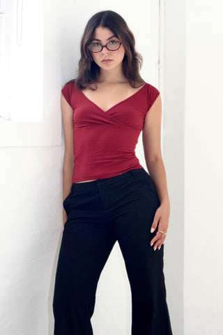 Katherine cap sleeve tee