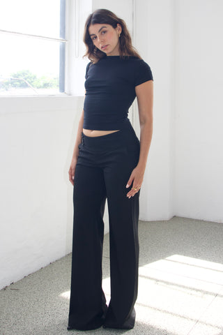 Elise Boatneck Short Sleeves Top