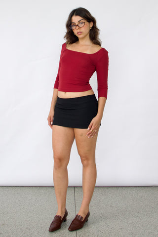 Frankie square neck 3/4 sleeve top