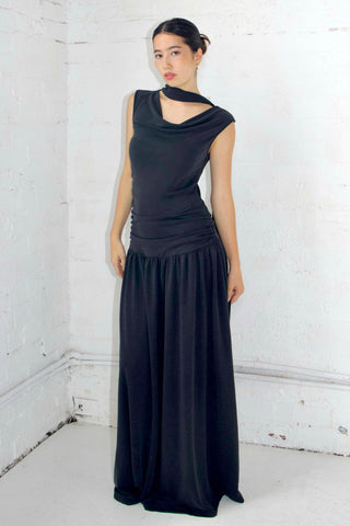 Isla Cupro-blended Maxi Dress