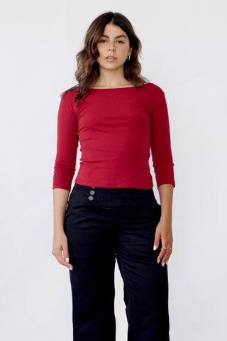 Clara 90s Basic 3/4 Sleeve Top