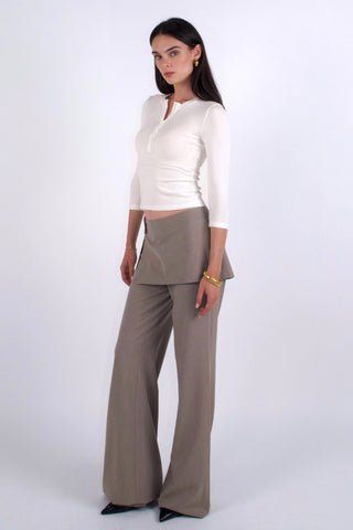 Jamie 3/4 sleeves henley top